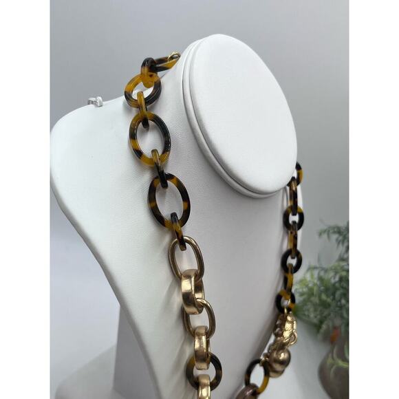 J. Crew Gold and Brown Statement Necklace - Picture 8 of 14